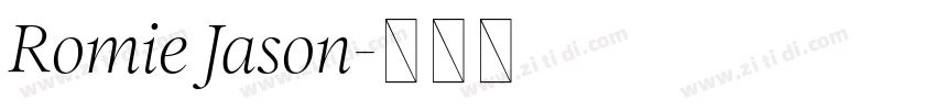 Romie Jason字体转换